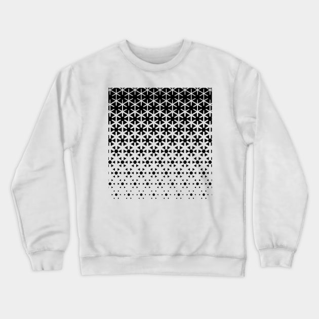 Geometric Hexagon Pattern Crewneck Sweatshirt by terrordro.me